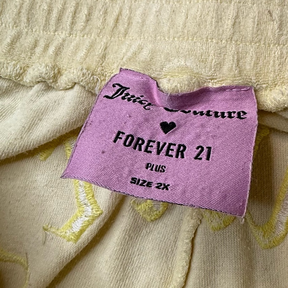 Juicy Couture x Forever 21 Terry 2 Piece Set Sz 2X Casual Loungewear Summer - Picture 7 of 11